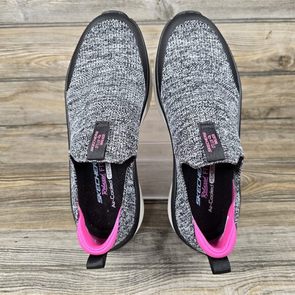 NEW Skechers Relaxed Stretch Fit D'Lux Walker Memory Foam Gray Shoes Women's 8 - Picture 3 of 9